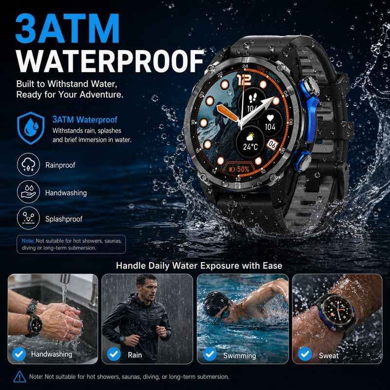 HD350 Pro Military Grade AGPS  - Altimeter Compass Watch 评论和价格