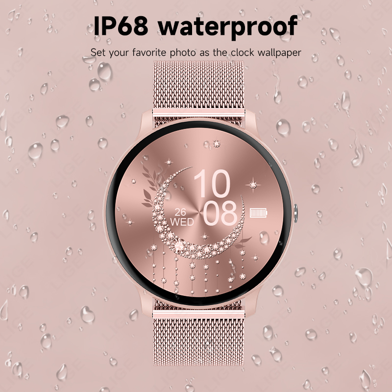 LIGE Waterproof Women Smart Wa - Watches Ladies Smartwatch 评论和价格