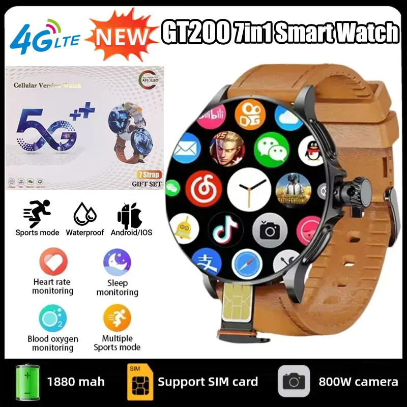 GT200 5G Smart Watch 1.95 Inch - Smartwatch Watches For Women With Gps 评论和价格