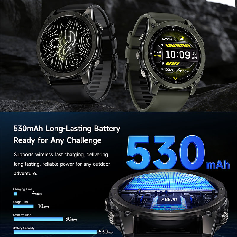 New 5ATM Waterproof Smart Watc - Altimeter Compass Watch 评论和价格